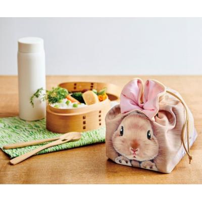 日本製貓部期限限定兔耳保溫保冷束口袋(大款) 預購