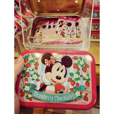迪士尼樂園米妮草莓巧克力鐵盒-2月底出貨 預購