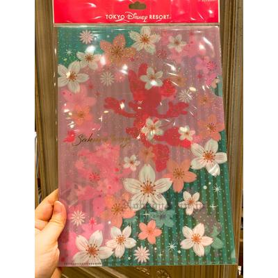 迪士尼樂園米妮粉色櫻花系列A4資料夾 特價出清現貨原價150