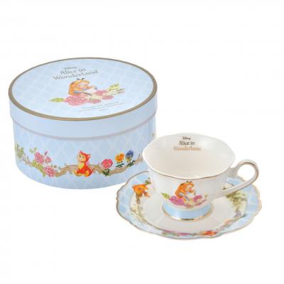 Disney STORE 愛麗絲甜蜜花園特集 水彩風金邊陶瓷杯盤組-7月初出貨 預購