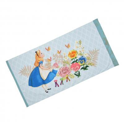 Disney STORE 愛麗絲甜蜜花園特集 愛麗絲夢遊仙境浴巾-7月初出貨 預購