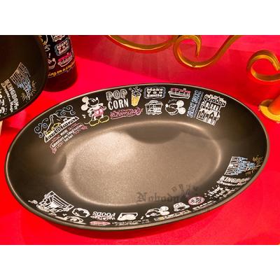迪士尼樂園米奇黑板風格粉筆彩繪陶瓷深盤-2月底出貨 預購