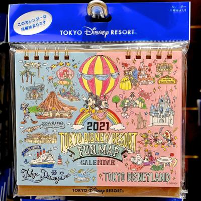 迪士尼樂園 2021年米奇米妮手繪還原插圖風桌上型月曆-5月初出貨 預購