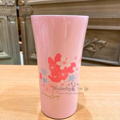 迪士尼樂園米妮粉色櫻花系列300ML不銹鋼杯 現貨