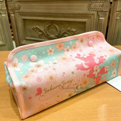 迪士尼樂園米妮粉色櫻花系列面紙盒套 現貨特價出清原價750