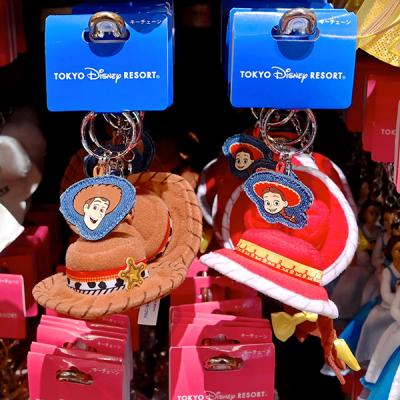 迪士尼樂園玩具總動員胡迪/翠絲帽子造型鑰匙圈-10月中出貨 預購