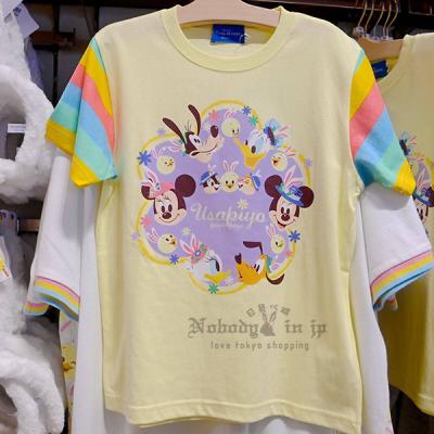迪士尼樂園復活節烏沙皮歐Usa piyo兔耳小雞小孩款短袖上衣-5月初出貨 預購