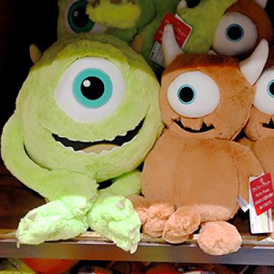 迪士尼樂園怪獸電力公司Fluffy Plushy超柔軟大眼仔/毛怪/小麥麥娃娃-2月底出貨 預購