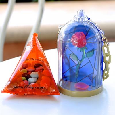 迪士尼樂園LAND陸地餐廳限定公主美女與野獸玫瑰盅糖果罐（不含糖果)現貨