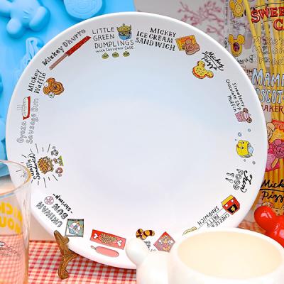 迪士尼樂園仿園區食物系列米奇米妮陶瓷淺盤-5月初出貨 預購