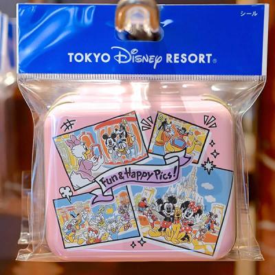 迪士尼樂園六大主題公園系列米奇米妮貼紙鐵盒組-2月底出貨 預購