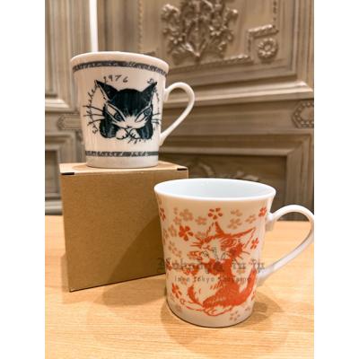 瓦奇菲爾德達洋貓雙色印刷陶瓷杯  特價出清現貨原價450