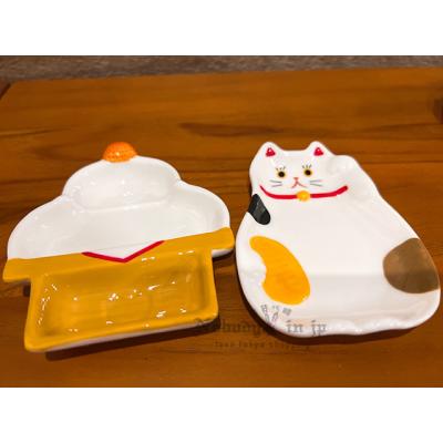 加藤真治DECOLE新年招財貓/福神/鏡餅陶瓷小盤 特價出清現貨原價220