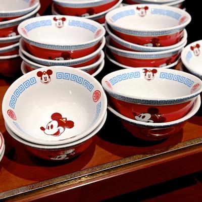 迪士尼樂園米奇新款中華一番炒飯陶瓷飯碗-10月中出貨 預購