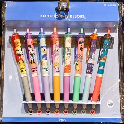 迪士尼樂園油畫系列米奇米妮唐老鴨8入彩色原子筆組-10月中出貨 預購