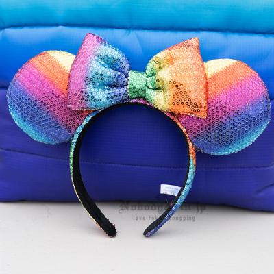 迪士尼樂園五彩繽紛城堡系列米妮耳朵造型髮箍-10月中出貨 預購