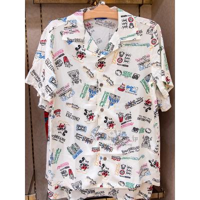 迪士尼樂園米奇彩色鉛筆風短袖襯衫-10月中出貨 預購