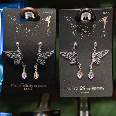 迪士尼樂園小飛俠彼得潘小叮鈴夾式/耳針耳環-10月中出貨 預購