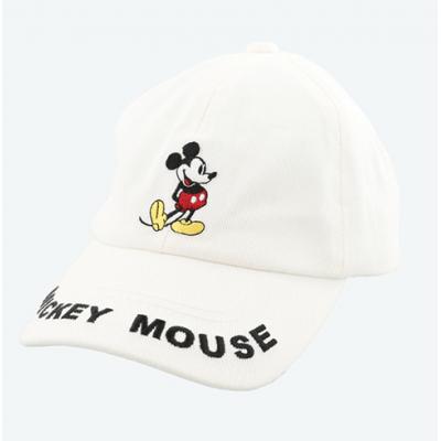 迪士尼樂園米奇彩色刺繡白色棒球帽-10月中出貨 預購