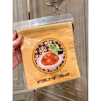 pickles the frog x 昭和咖啡青蛙束口袋 現貨