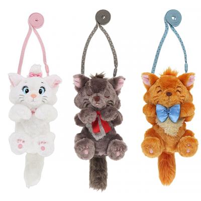 迪士尼樂園秋冬新品瑪麗貓系列造型斜背包-10月中出貨 預購