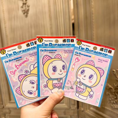 哆啦A夢/多啦美造型粉彩卡片型防水貼紙 現貨