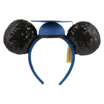 迪士尼樂園畢業季學士帽米奇亮片髮箍-2月底出貨 預購