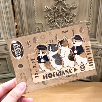 mofusand貓咪貼圖東京車站限定耐水耐光貼紙 現貨