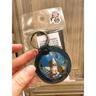 瓦奇菲爾德達洋貓40周年展場限定圓型皮革鑰匙圈 現貨