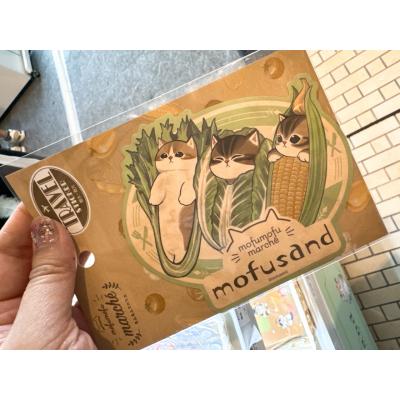 mofusand貓福珊迪蔬果系列日本製耐水性貼紙(VIP限定請勿自行下單)