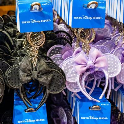 迪士尼樂園米妮網紗髮箍造型鑰匙圈-11月底出貨 預購