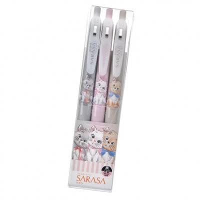迪士尼商店2025貓日系列Sarasa 3入黑芯原子筆組(VIP下標限定請勿自行下單)