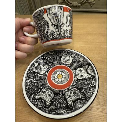 樋口裕子日本製九谷燒杯盤組 現貨