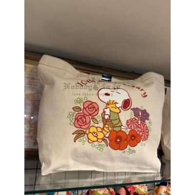 京都史努比茶屋限定刺繡帆布肩背包(VIP下標限定請勿自行下單)