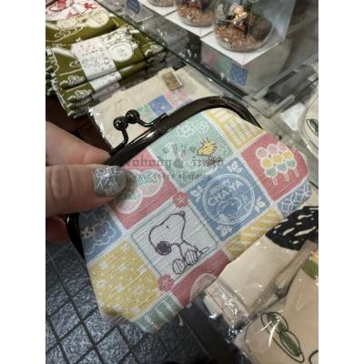 京都史努比茶屋限定口金貝殼型收納包(VIP下標限定請勿自行下單)