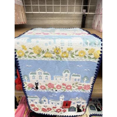 吉トカ龍貓魔女宅急便黑貓繡線長毛巾特價(VIP下標限定請勿自行下單)