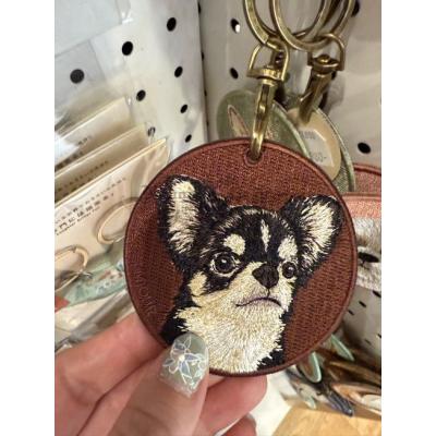 可愛動物刺繡圓形鑰匙圈(VIP下標限定請勿自行下單)