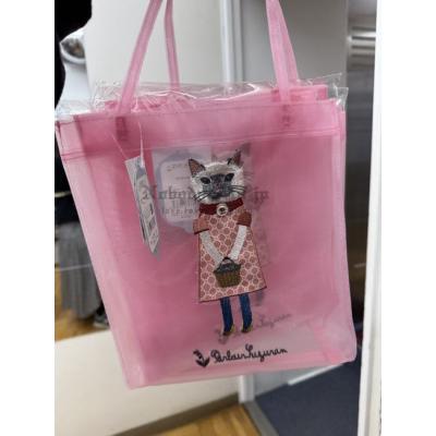 kusuguru 洋裝貓咪刺繡網狀手提包特價(VIP下標限定請勿自行下單)