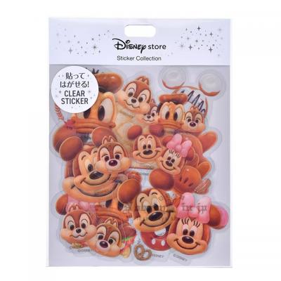 迪士尼商店MICKEY'S BAKERY系列25枚入透明貼紙組(VIP下標限定請勿自行下單)