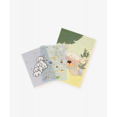 Afternoon Tea x teraoka natsumi聯名小白犬3入資料夾組(VIP下標限定請勿自行下單)