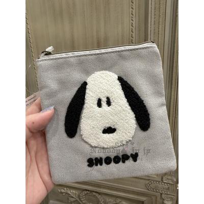 Bleu Bleuet x PEANUTS史努比毛毛刺繡方形袋 現貨