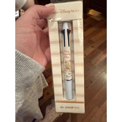 迪士尼樂園達菲陪伴系列Dr.Grip黑紅藍綠四色 原子筆+自動鉛筆-7月中出貨 預購