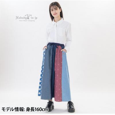 迪士尼樂園米奇米妮單寧系列拼接長裙(VIP下標限定請勿自行下單)