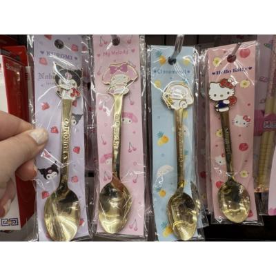Sanrio金色不鏽鋼點心匙 特價(VIP下標限定請勿自行下單)