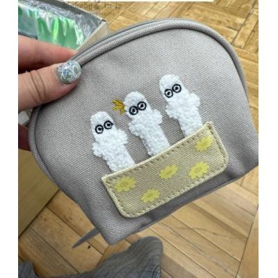 Moomin嚕嚕米刺繡圓形拉錬包 特價(VIP下標限定請勿自行下單)