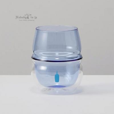 BlueBottle藍瓶透明雙色雙層250ml耐熱玻璃杯(VIP下標限定請勿自行下單)