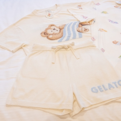 迪士尼樂園達菲20週年紀念 x gelato pique聯名短袖居家套裝-202601月中出貨 預購