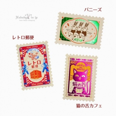 郵局通販日本製ROKKAKU郵票造型燙金明信片 特價(VIP下標限定請勿自行下單)