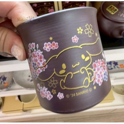 Sanrio日本製萬古燒和風花卉陶瓷杯(VIP下標限定請勿自行下單)