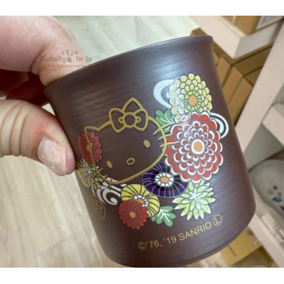 Sanrio日本製萬古燒和風花卉陶瓷杯(VIP下標限定請勿自行下單)